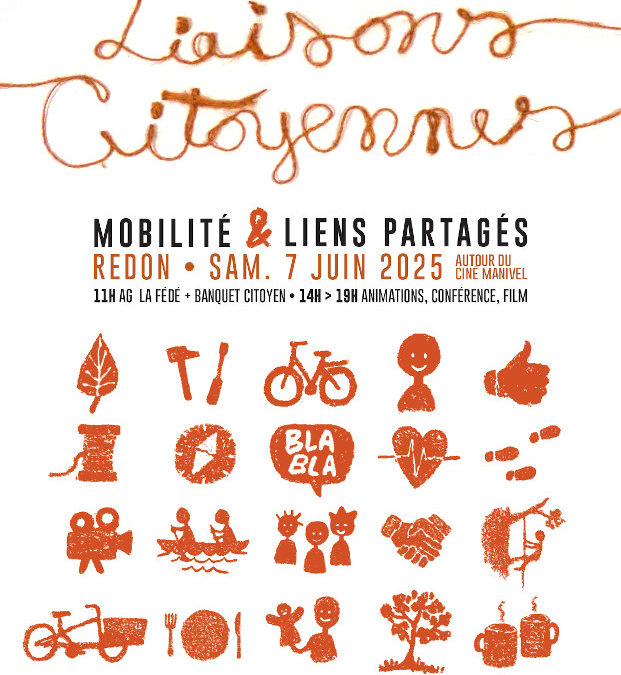 07/06 : Journée festive Liaisons Citoyennes à Redon, avec la Fédé, le défi Mobi et Redon Agglomération